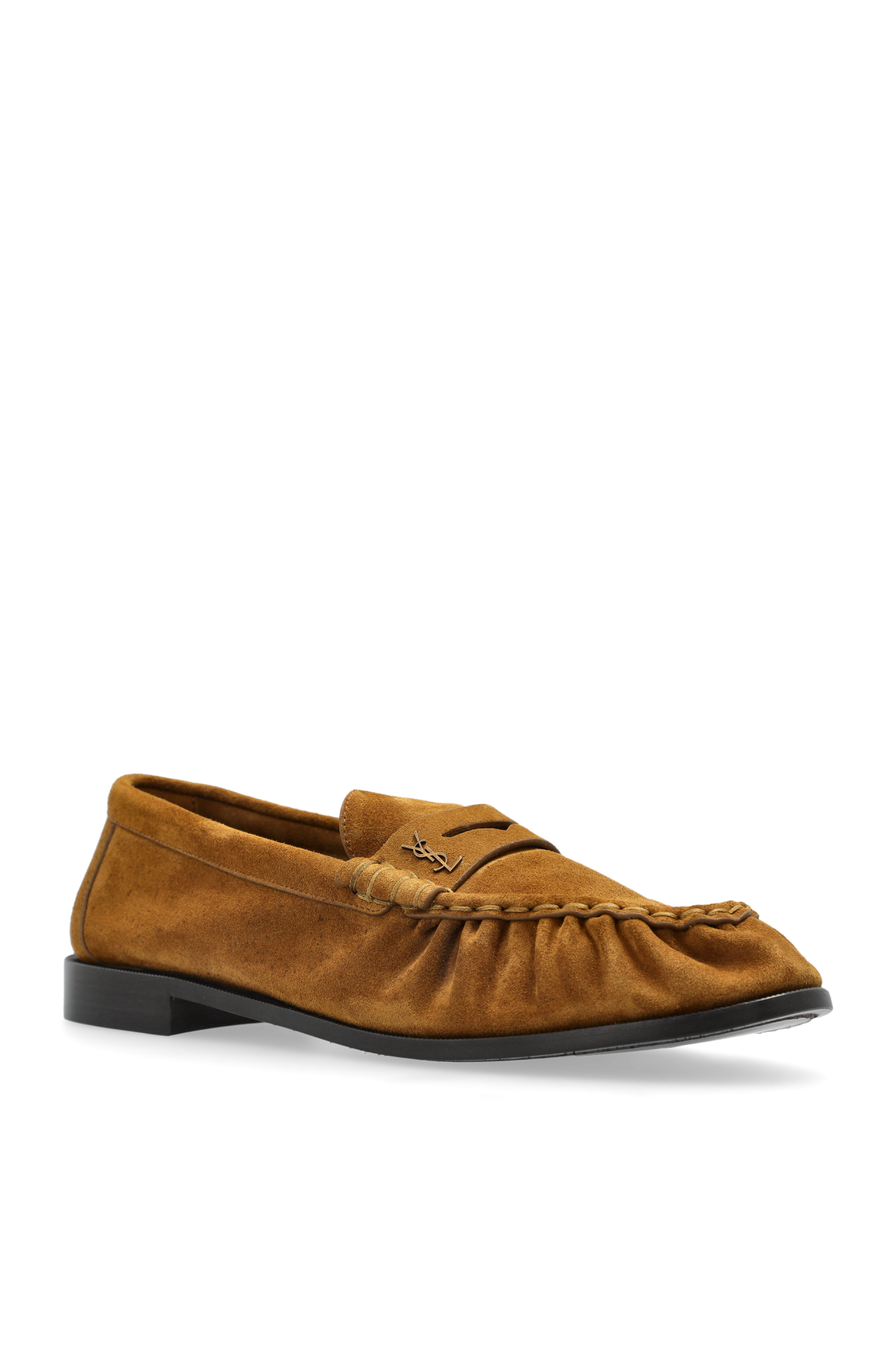 Brown Suede shoes in loafers style Saint Laurent - Vitkac Italy